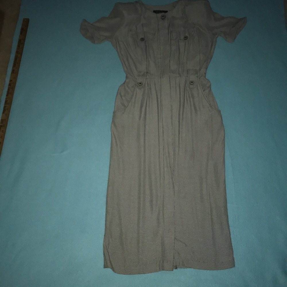 ALL THAT JAZZ checkered button up dress size 7/8